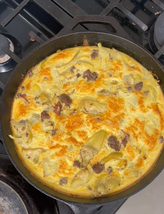 Weekly Frittata | Buffalo & Artichoke Frittata
